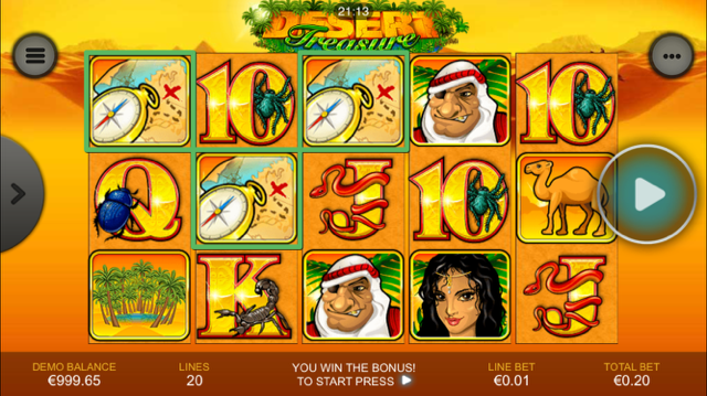 Desert Treasure Slot Review