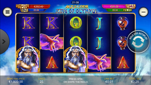 Age Of The Gods King Of Olympus Slot Review