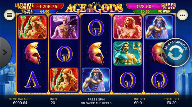 Age Of The Gods Slot Review
