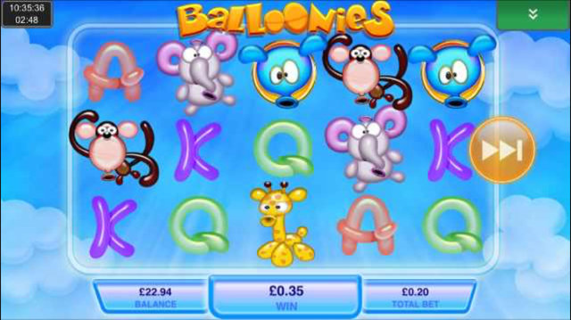 balloonies slot review