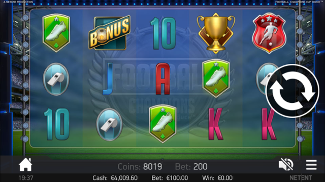football champions cup slot review