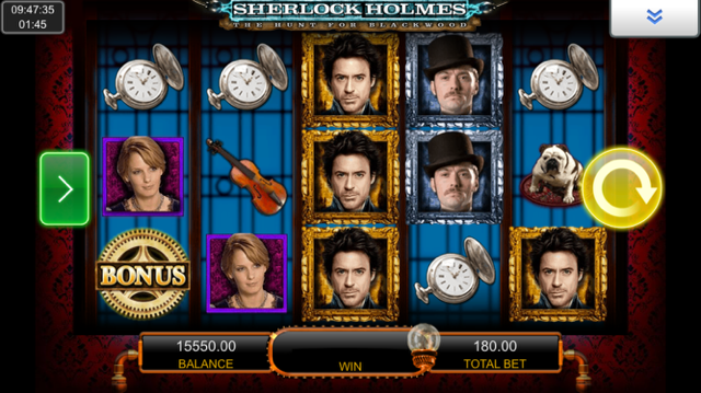 sherlock holmes slot review