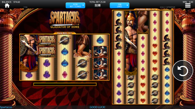 spartacus gladiator of rome slot review