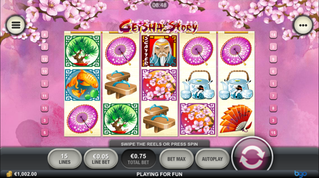 geisha story slot review