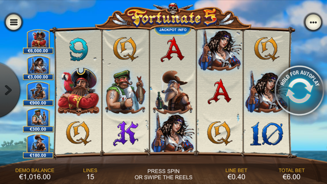 Fortunate 5 Slot Review