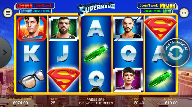 Superman II Slot Review
