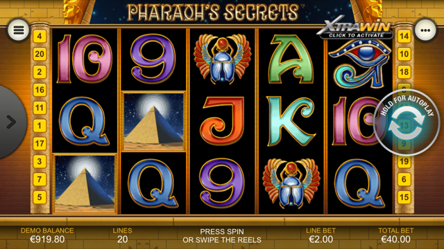 pharaohs secrets slot review