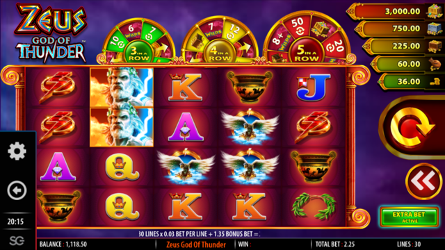 Zeus God Of Thunder Slot Review