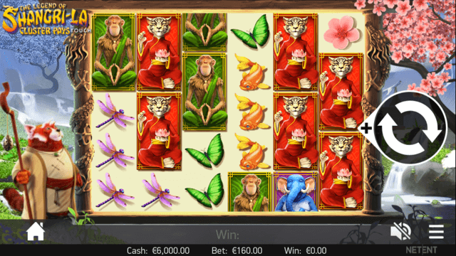 The Legend Of Shangri-La Cluster Pays Slot Review