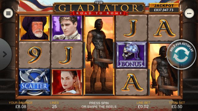 Gladiator Road To Rome Slot Review