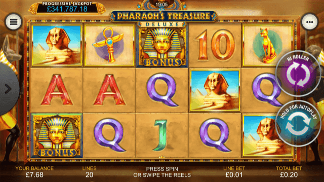 Pharaoh’s Treasure Deluxe Slot Review