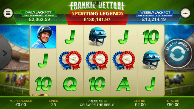 Frankie Dettori Sporting Legends Slot Review